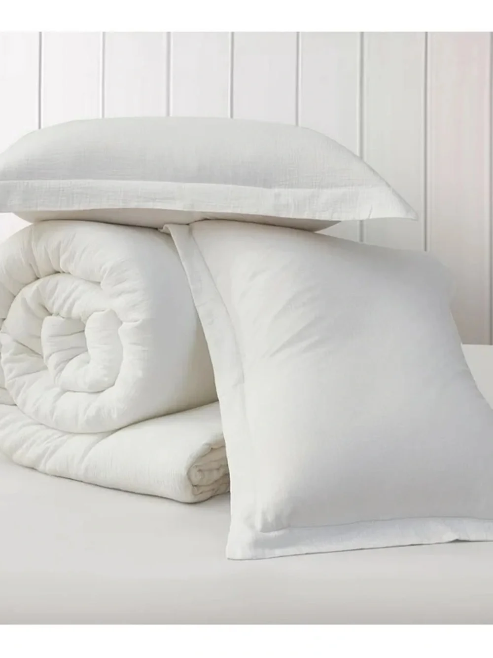 White Cotton cotton king 3 piece white Comforter Set